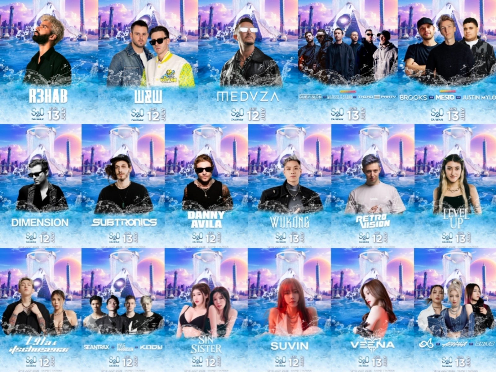 近距離濕身狂歡！S2O Taiwan 本週末登場，百大 DJ R3HAB、W&W 來台開炸