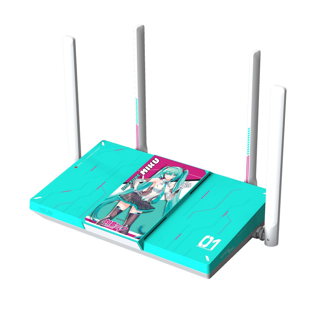 ASUS RT-BE3600M WiFi 7路由器初音未來特別版