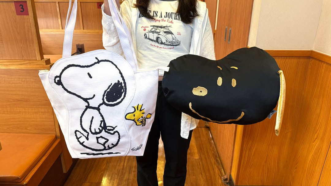 集點加碼送史努比提袋、抱枕