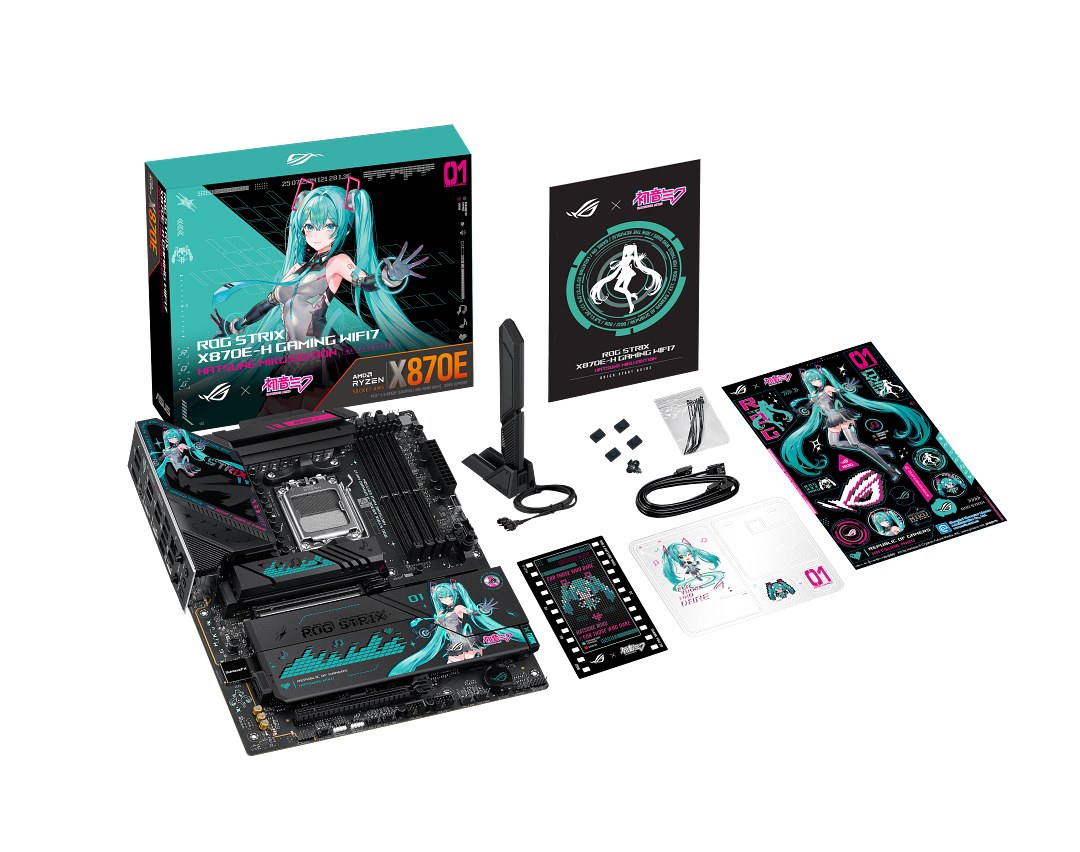 ROG Strix X870E-H Gaming WiFi 7初音未來特別版