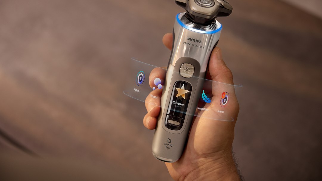 飛利浦獨家客製化刮鬍模式,以手機 APP 連結調節轉速與壓力感測靈敏度,量身打造個人化設定,連杰倫都愛不釋手的奢享新體驗!