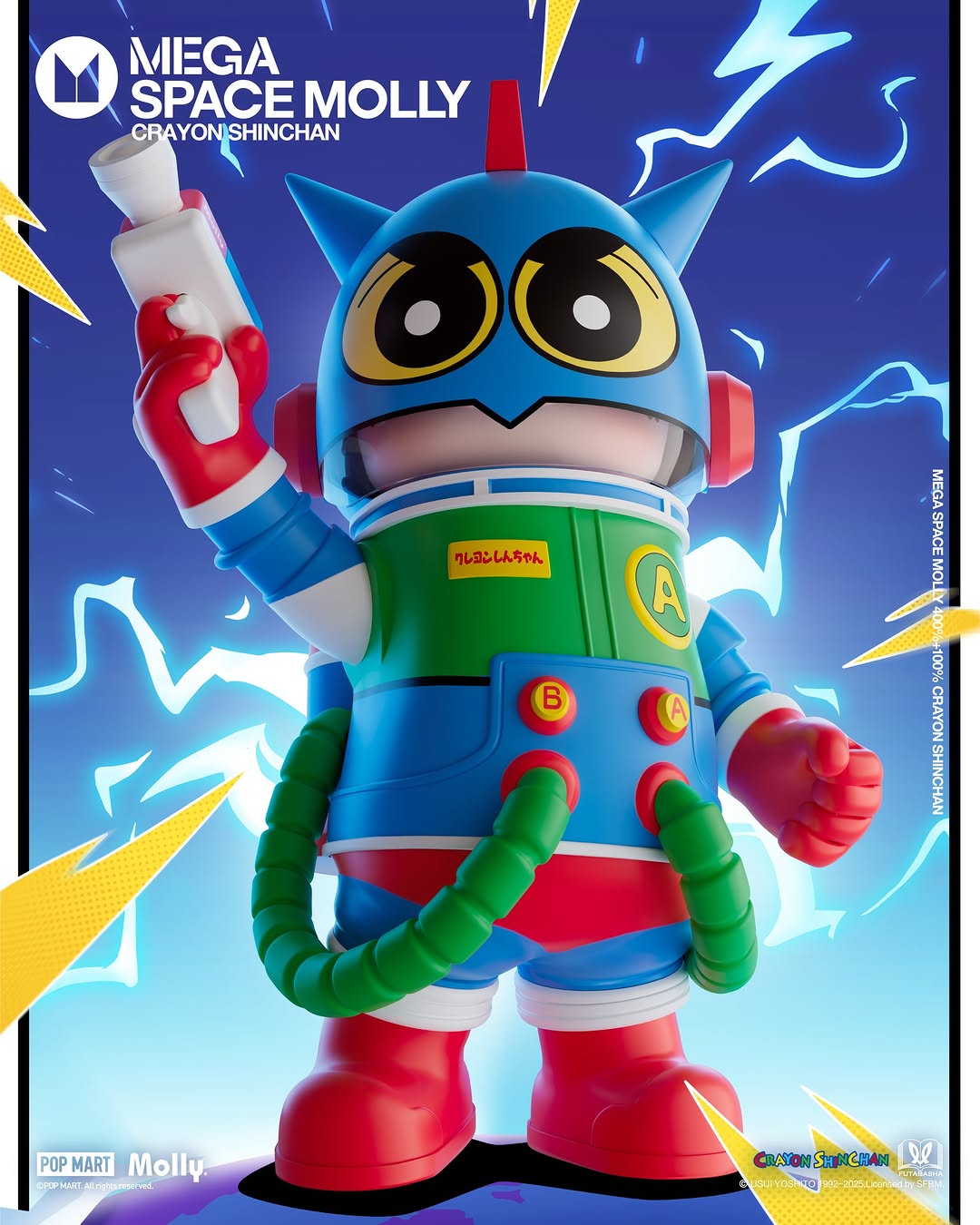 小新粉要瘋！POP MART重磅聯名「MEGA SPACE MOLLY 蠟筆小新」細節滿滿