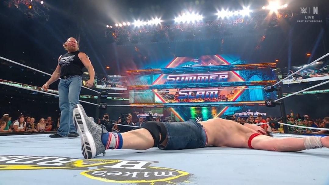 重磅！「猛獸」Brock Lesnar 在 SummerSlam 回歸 WWE，直接賞給 John Cena 一發 F-5！