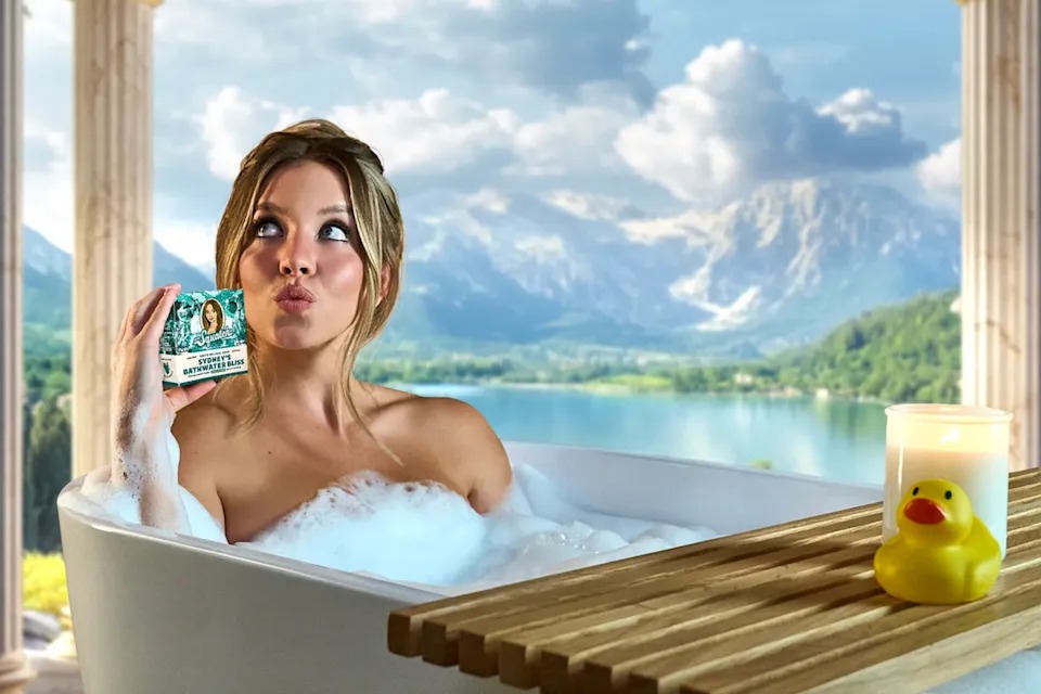 雙標社會？席德妮史威尼「個人肥皂」遭批物化女性：「男星洗澡水妳們就愛」