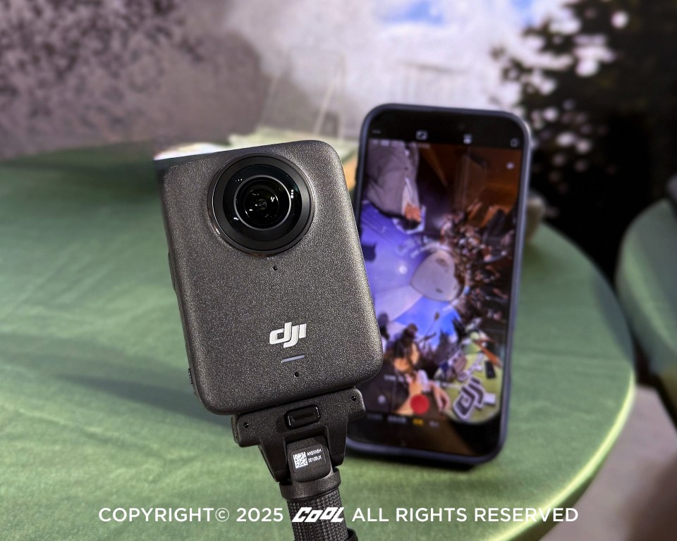DJI Osmo 360具備原生8K全景影片、1.2億像素全景照片、1英吋全景影像及跨平台智慧剪輯系統。