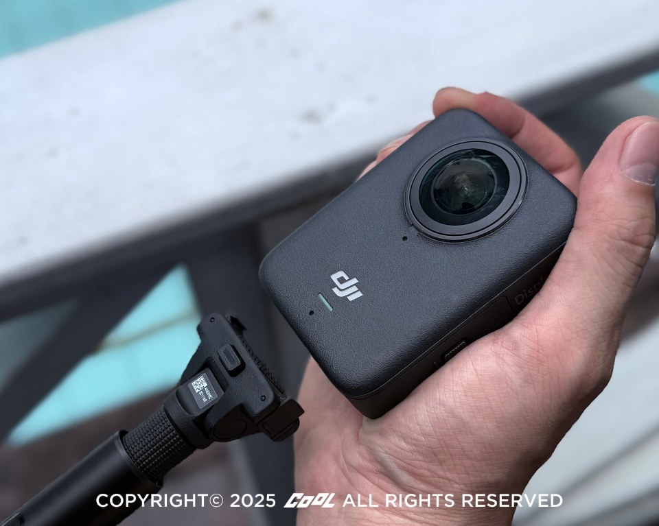 DJI Osmo 360具磁吸快拆設計，相容DJI Osmo Action系列配件