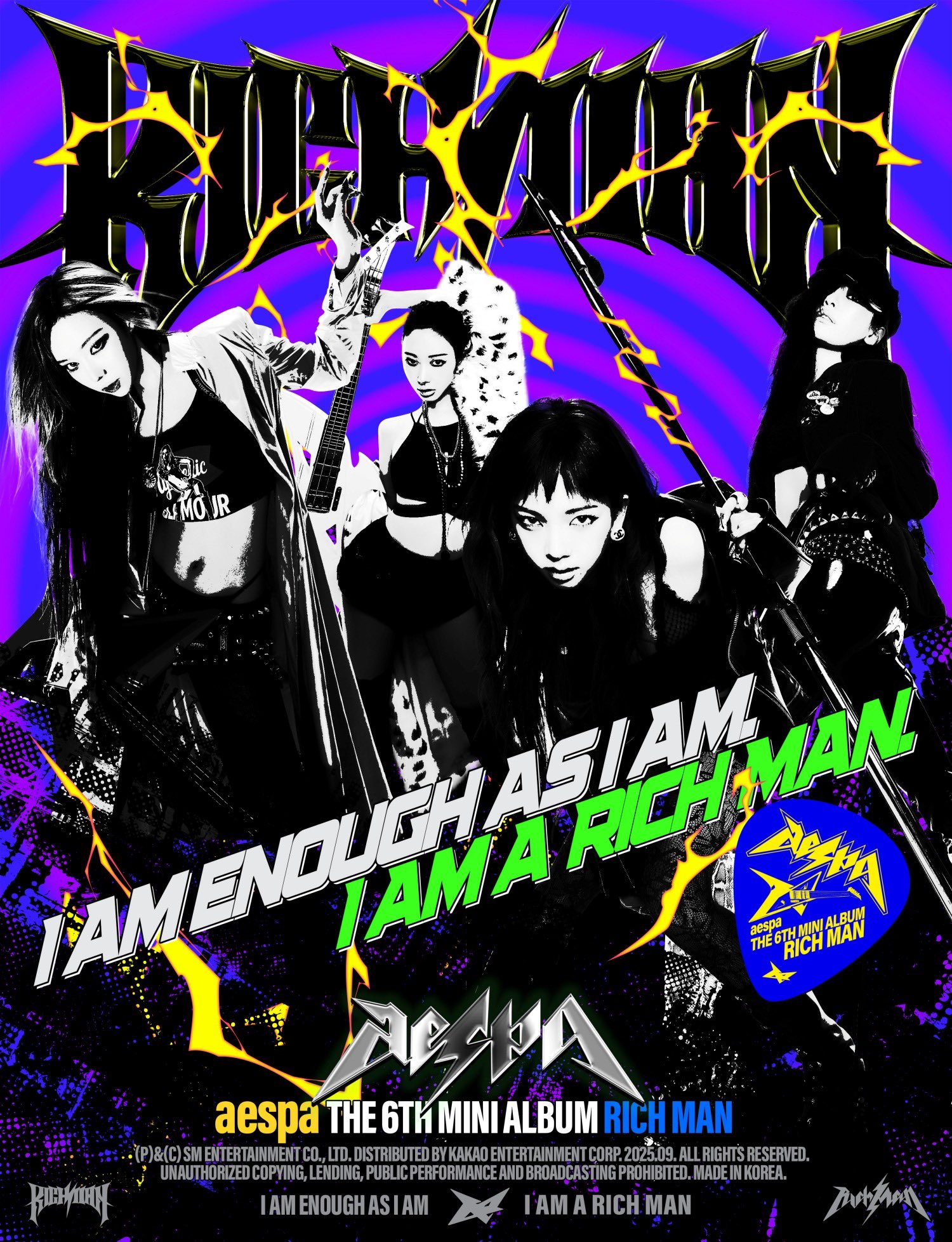 aespa 全新專輯《Rich Man》搶先試聽！9 月 5 日準備迎接搖滾新時代！