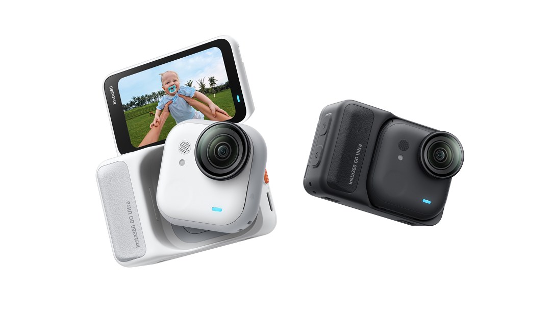 Insta360 GO Ultra 搭載更大尺寸 1/1.28 吋感光元件與升級 5nm AI 晶片,打造 GO 系列前所未有的影像表現。