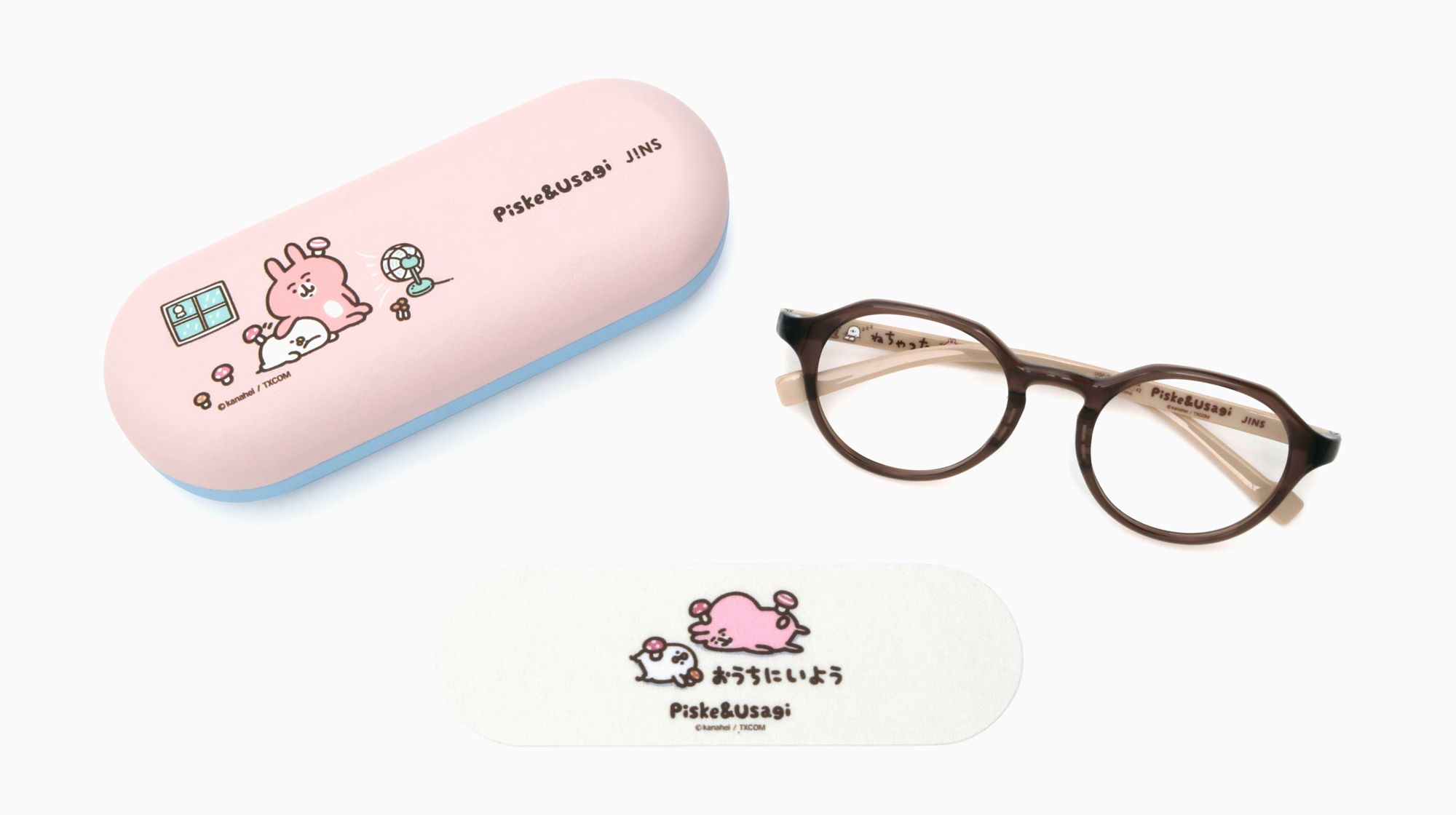 可愛連擊！JINS X 卡娜赫拉的小動物第2彈超萌登場 「被P助與粉紅兔兔療癒的日常」出遊、耍廢都開心！