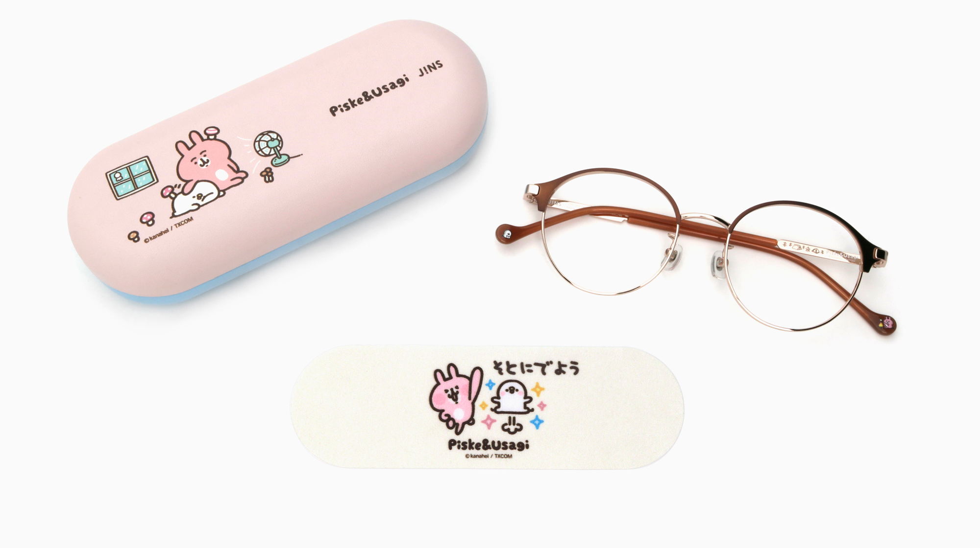 可愛連擊！JINS X 卡娜赫拉的小動物第2彈超萌登場 「被P助與粉紅兔兔療癒的日常」出遊、耍廢都開心！