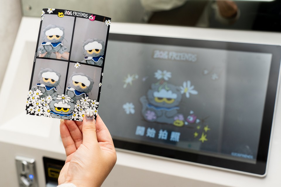 《ZO&FRIENDS》快閃店設置拍貼機，讓粉絲留下專屬回憶
