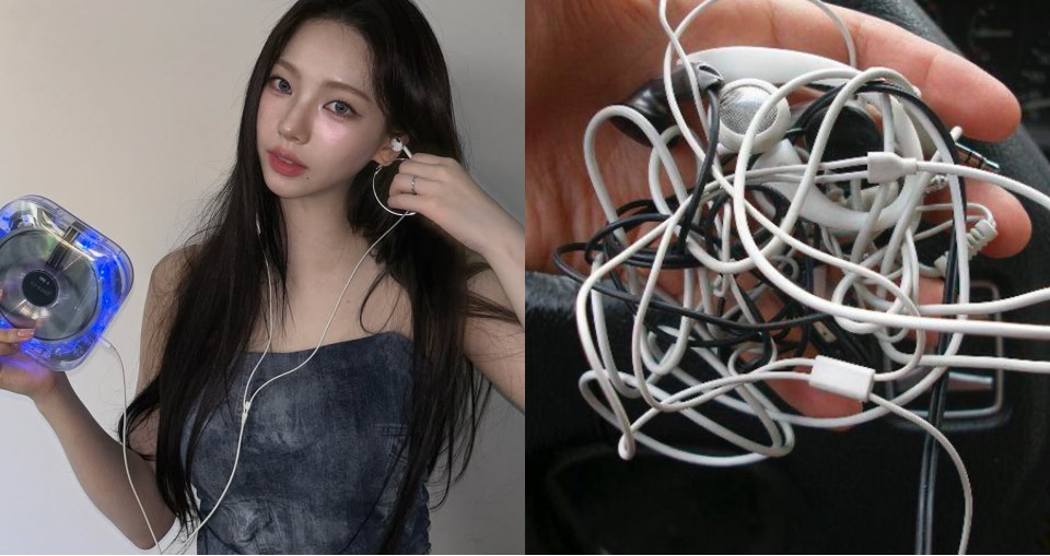 強迫症看了手超癢!亂成一團的有線耳機家庭號只要200元,網友笑:這是益智包吧!
