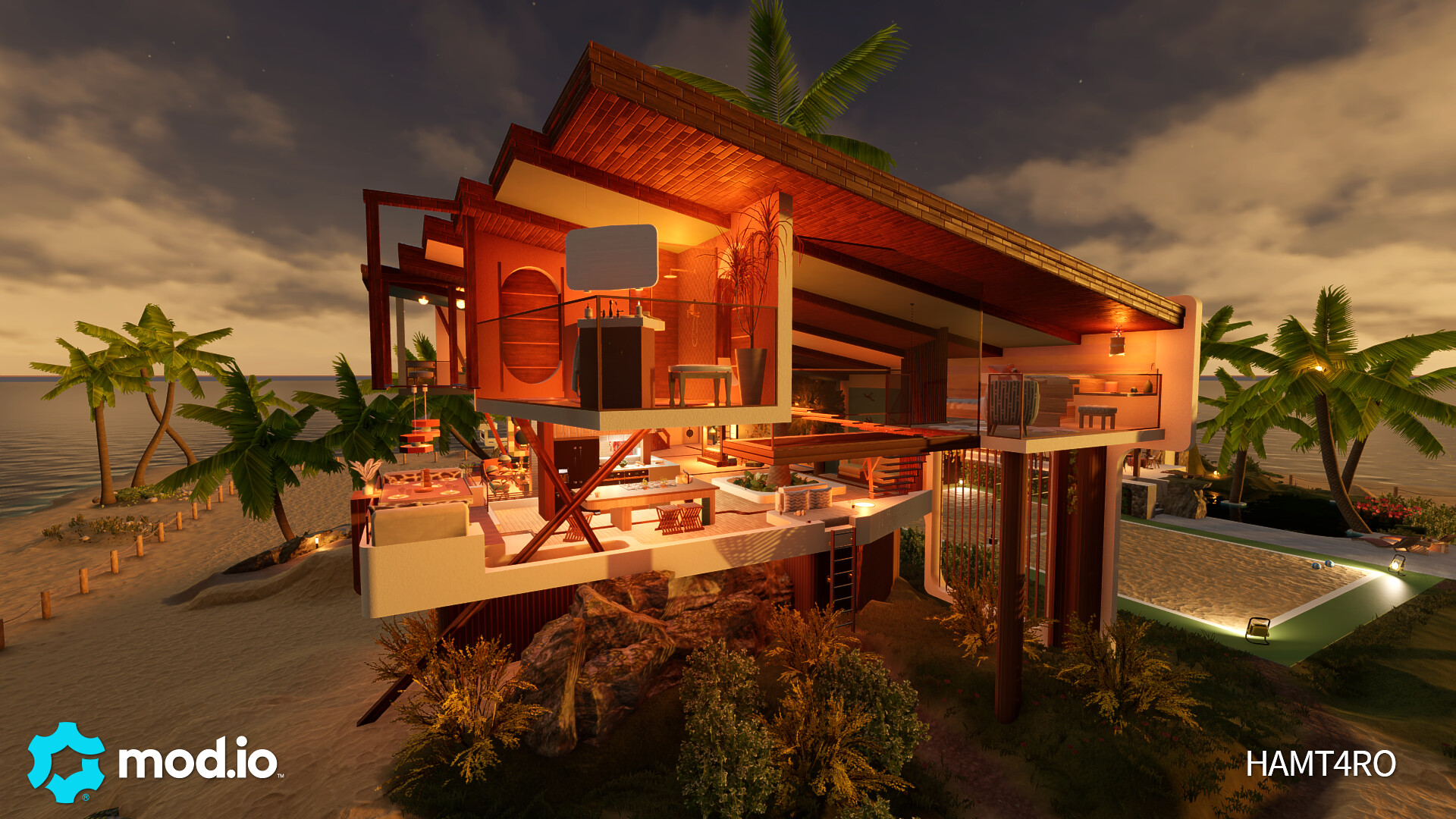 大神用遊戲《房產達人2》還原《鬼滅之刃》「無限城」，來個戰後大掃除！