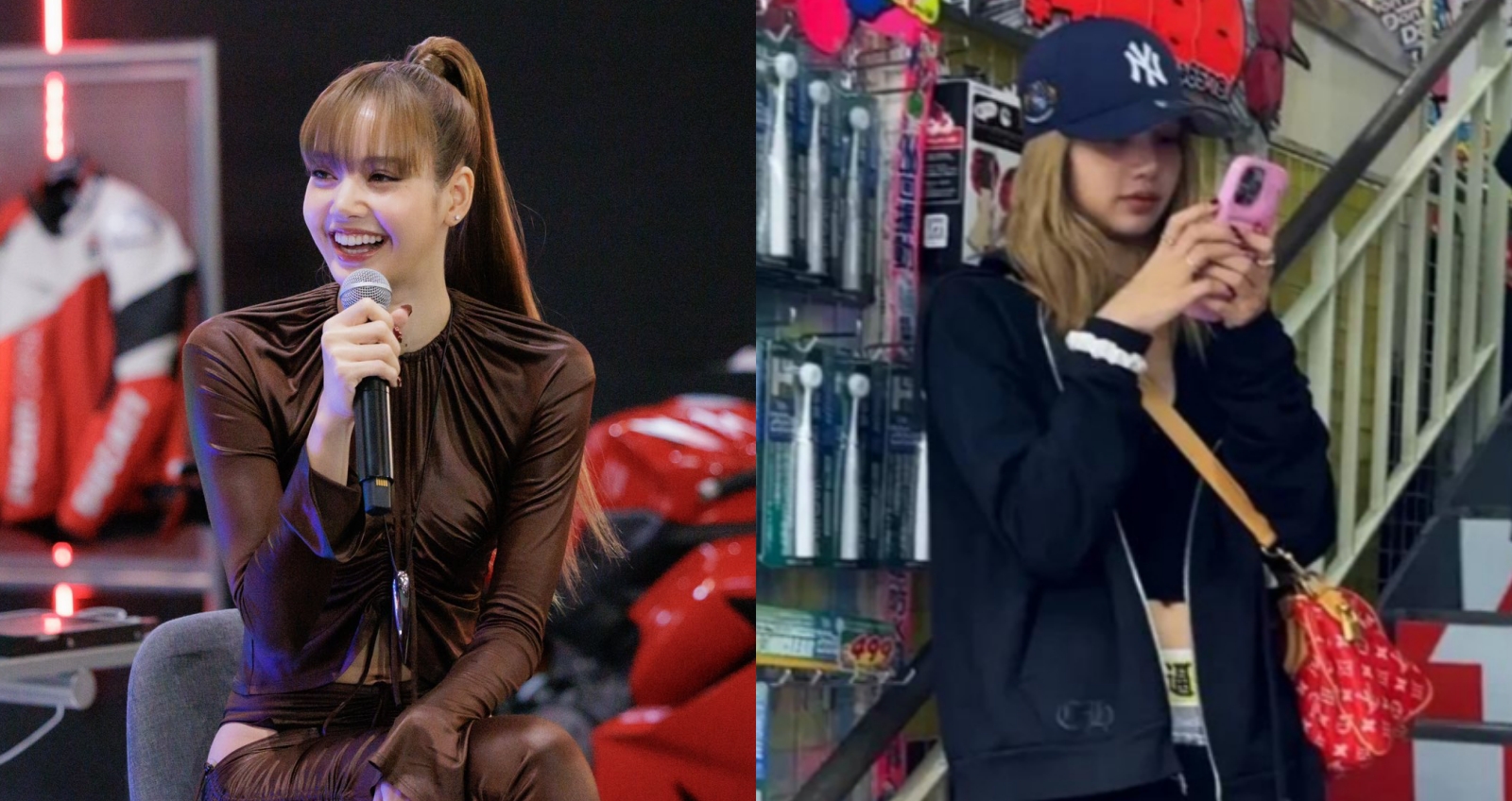 Lisa被捕獲出現在東京街頭,身上的服裝也掀起討論。(圖:IG)