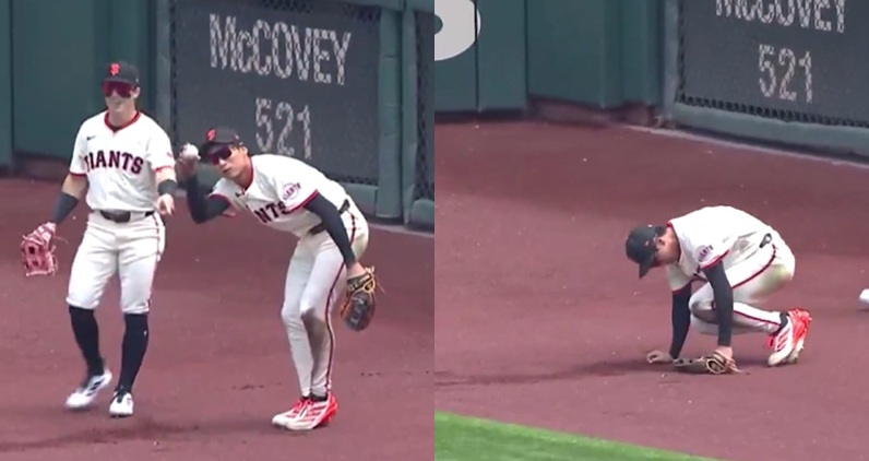 舊金山巨人外野手李政厚（Jung Hoo Lee）在當地時間 8 月 17 日對光芒的比賽中，完成了一次足以載入史冊的防守美技。他在滑接時竟用「膝蓋」將球夾住，硬是從Yandy Díaz 手中搶下安打，這一幕讓球迷與轉播單位驚呼不已，甚至被評論員形容為「十年一見的神奇接殺」。