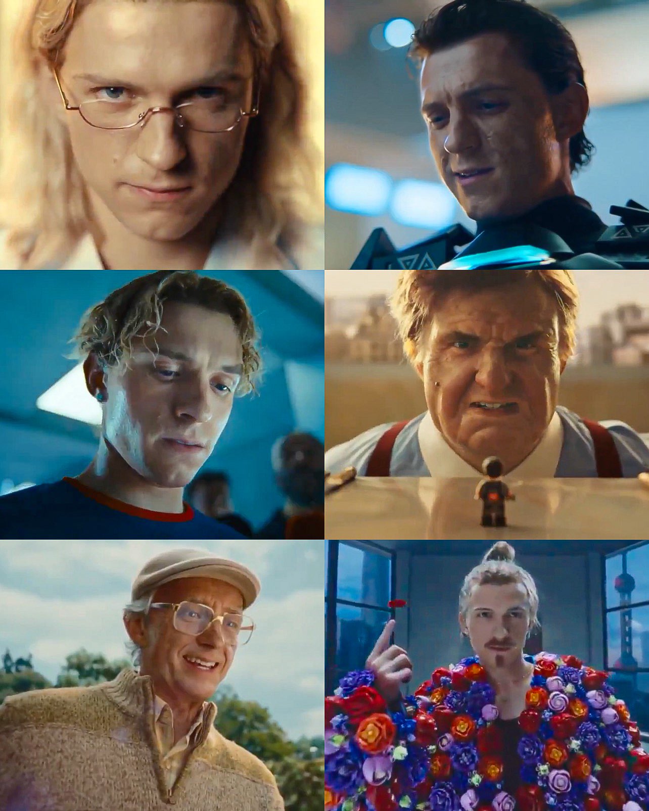 7 種「荷蘭弟」一次滿足！湯姆霍蘭德拍攝 LEGO 廣告上演超級變裝秀，從太空戰士到山羊鬍藝術家！