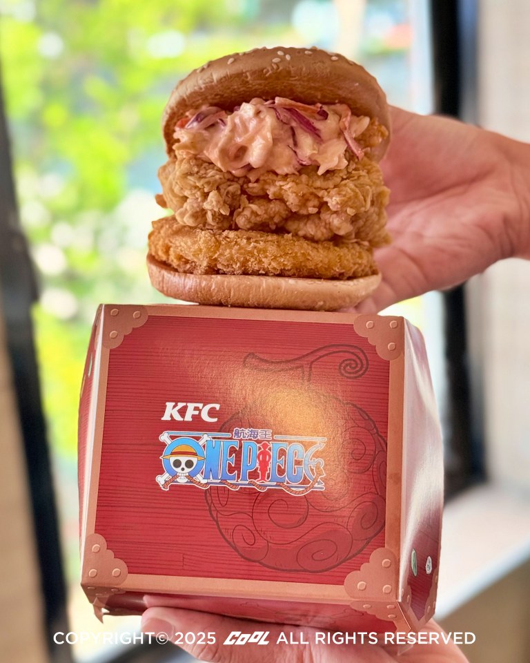 肯德基攜手航海王熱血啟航「惡魔果實咔啦海陸堡」霸氣來襲！