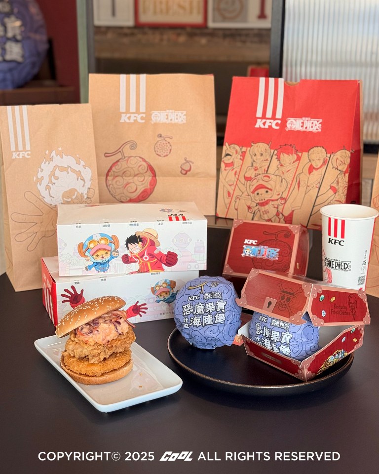 肯德基攜手航海王熱血啟航「惡魔果實咔啦海陸堡」霸氣來襲！