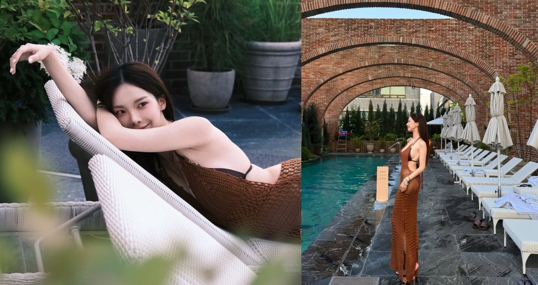 連假結束太Blue?「雅典娜女帝」奎丁泳池辣照一發,粉絲直呼滿血回歸