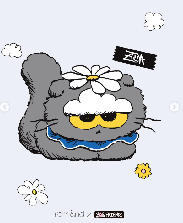 GD愛貓衝進彩妝圈！ZO&FRIENDS×rom&nd聯名超萌登場，眼影、唇彩...美妝控荷包已陣亡！