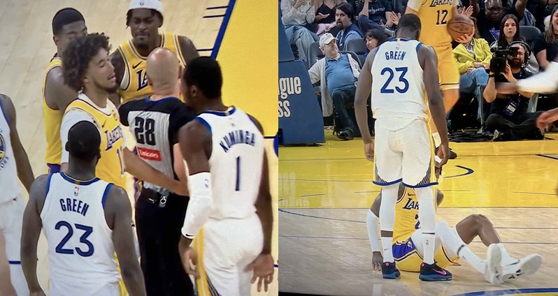 NBA季前賽再掀戰火，金州勇士與洛杉磯湖人在舊金山激烈交鋒。勇士最終以111：103獲勝，但焦點不僅在比數上，而是出現在第二節──Draymond Green與湖人前鋒Jarred Vanderbilt之間的衝突場面，讓季前賽瞬間變成火藥味十足的對決。