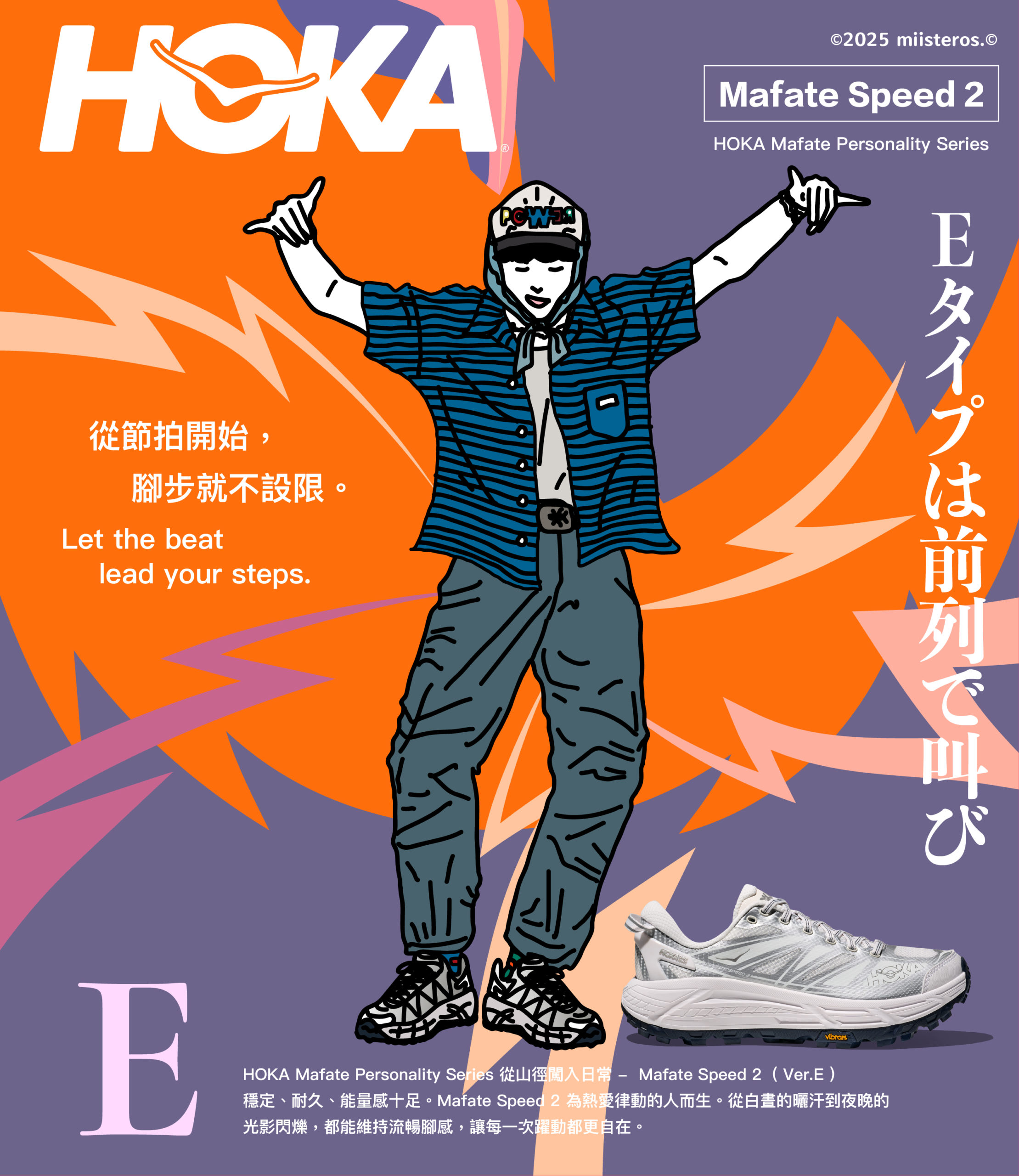 從山徑闖入時裝週！HOKA Mafate 是 E/I 人共享的全能拍檔！