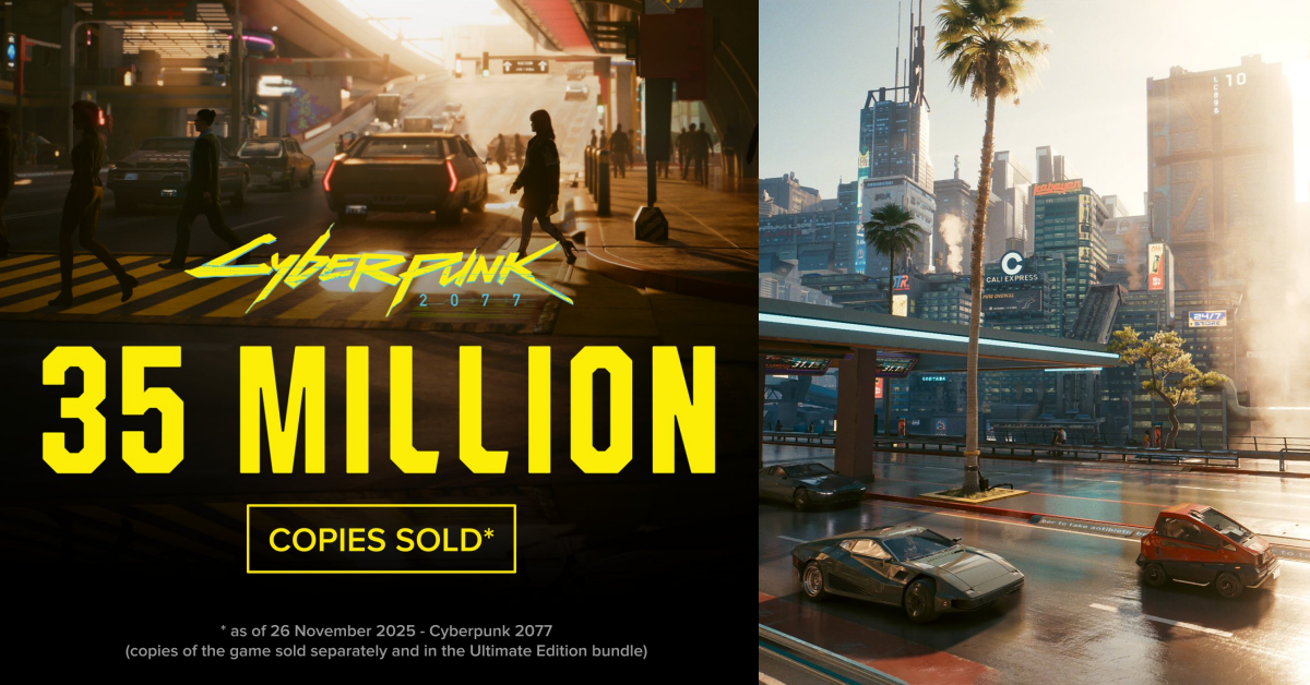 《電馭叛客2077》銷量正式突破 3,500 萬，大量新玩家湧入夜城，CDPR 持續擴增續作開發團隊