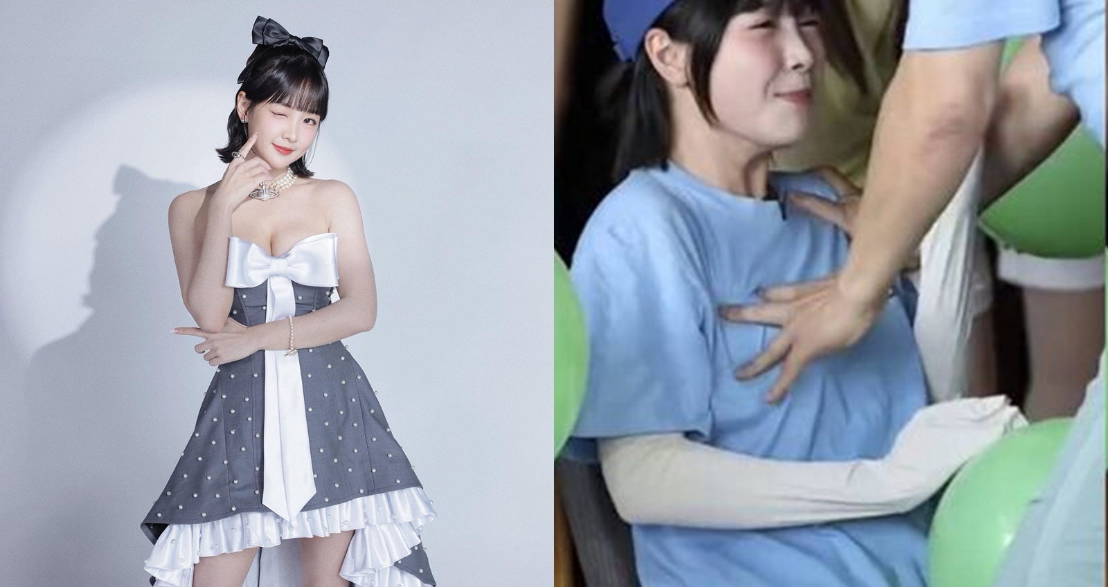 《綜藝大集合》製作單位對於胡瓜誤碰籃籃胸部表示道歉。(圖:IG)