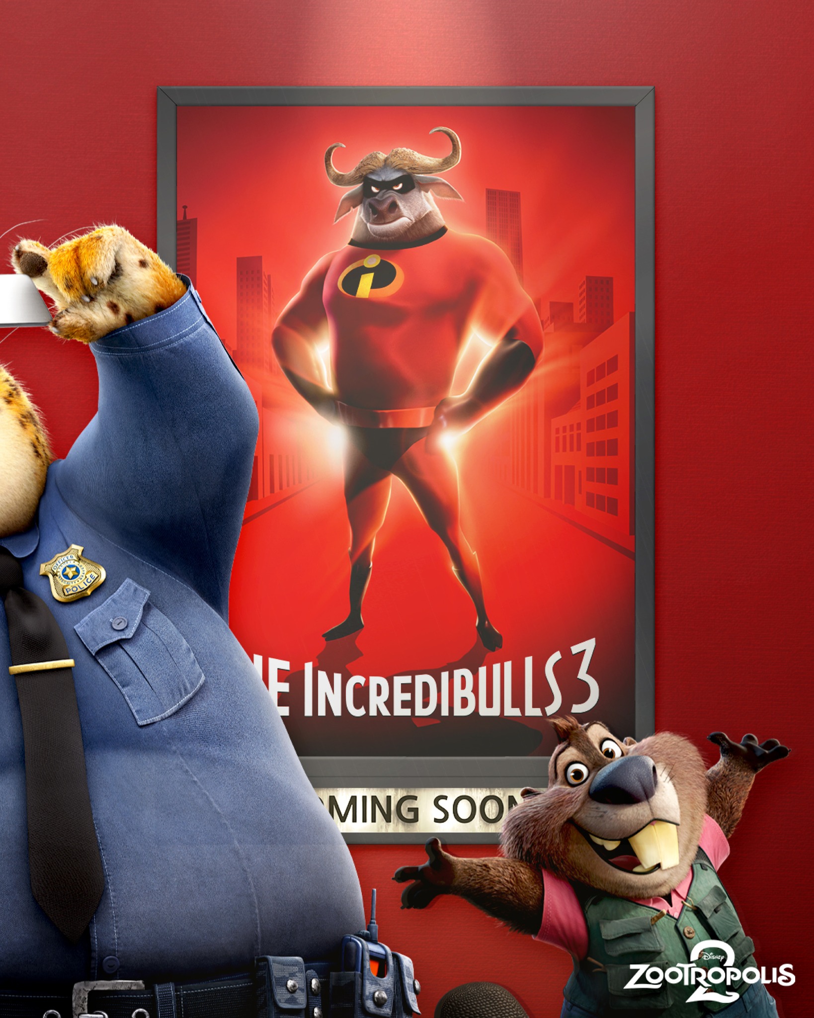 《動物方城市2》角色海報終於公開！萌萌跨界惡搞圖同步釋出，阿凡達、超人特攻隊都被改成動物啦！