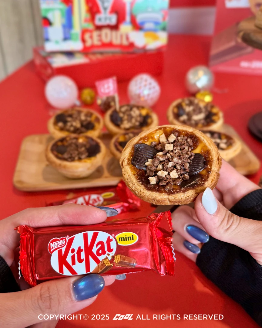 肯德基攜手全球知名巧克力品牌 KITKAT®推出全新「奇巧可可流心三重奏蛋撻」
