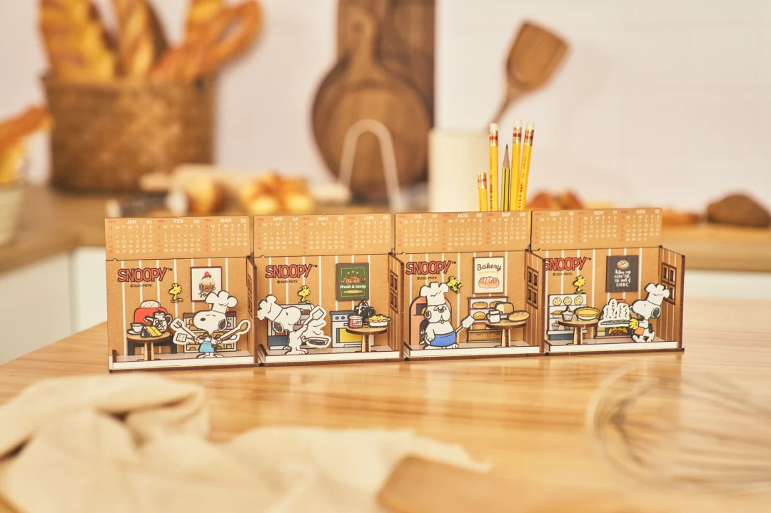 DIY 咖啡店場景年曆 兩用收納/筆筒