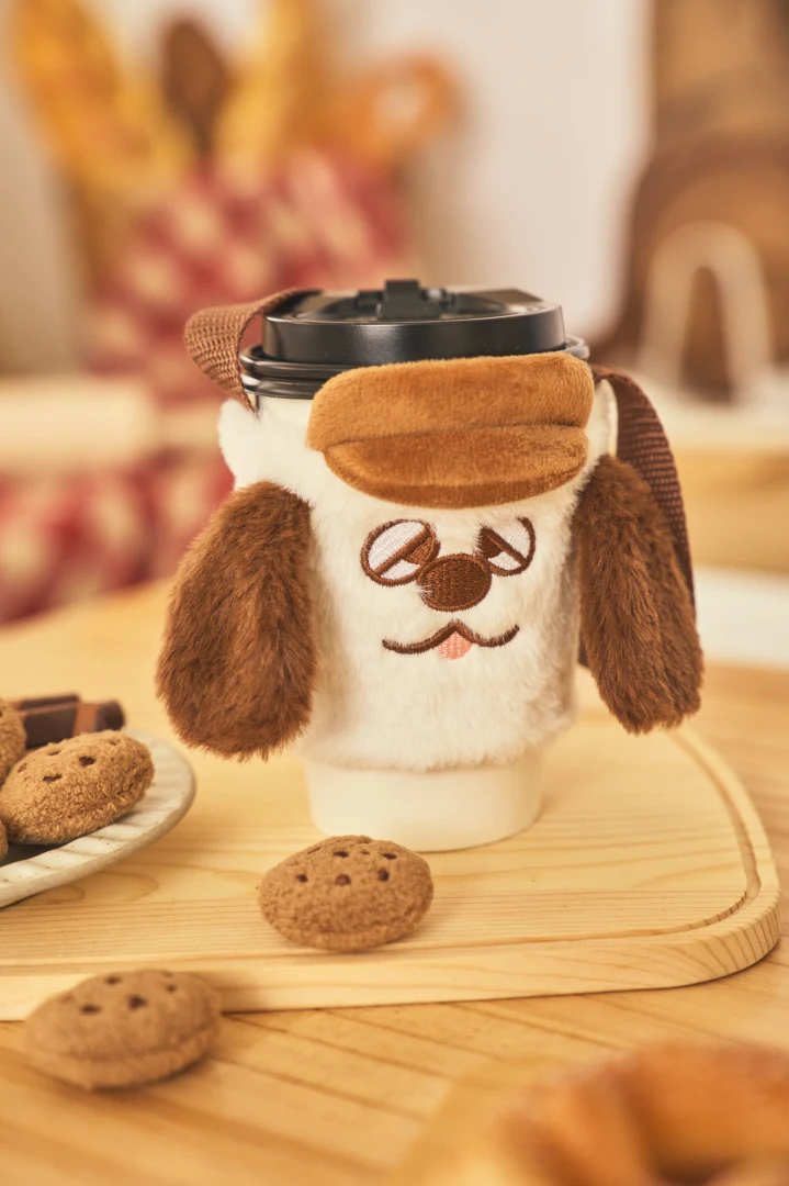 史努比奶油色系飲料杯套