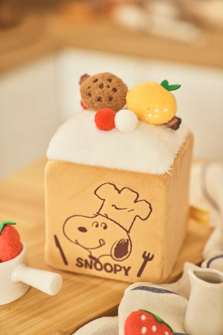史努比吐司造型收納盒