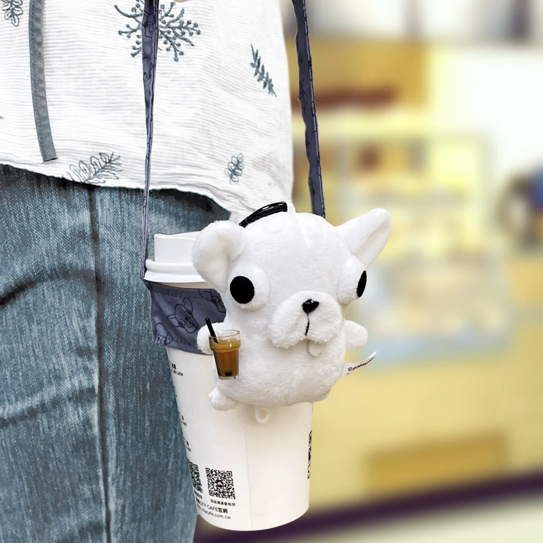 7-11 x 變種吉娃娃絨毛杯套吊飾，389元/個