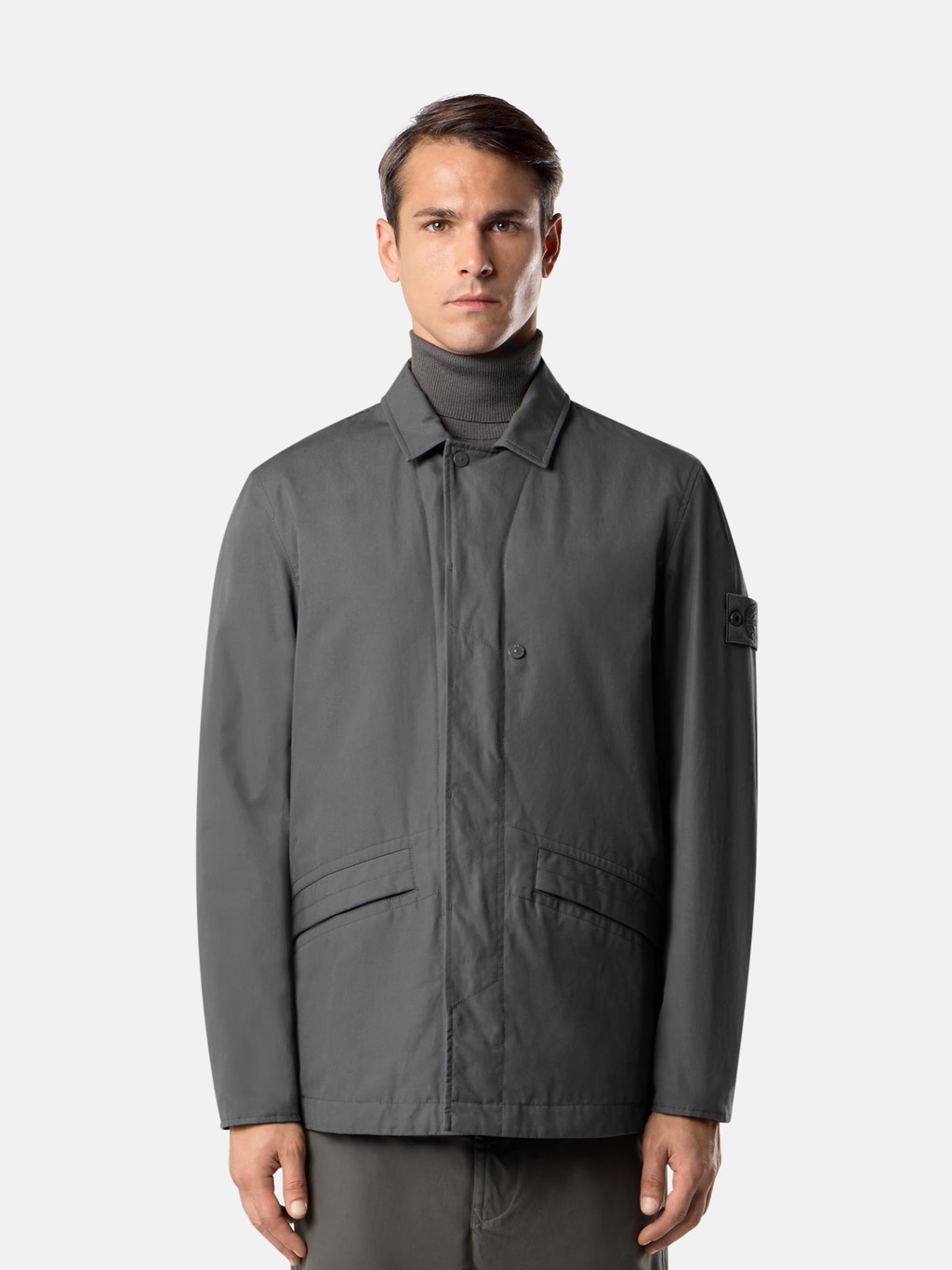 STONE ISLAND – WEATHERPROOF COTTON CANVAS  Blazer GHOST　售價：US$1,495
