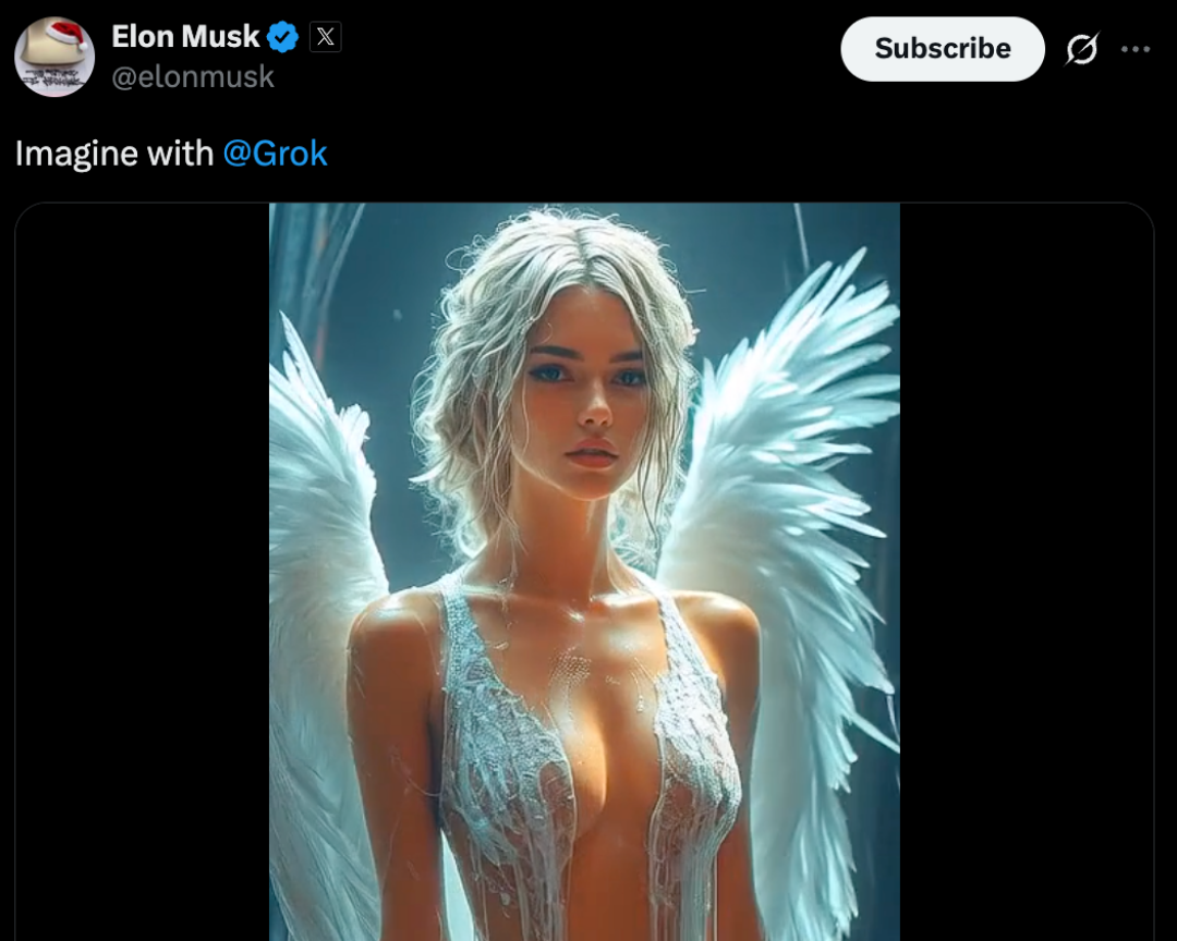 Elon Musk的AI公司xAI全新AI圖像和影片生成器Grok Imagine允許創作成人(NSFW)內容