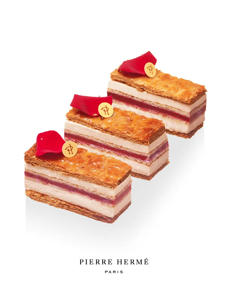 Millefeuille ISPAHAN 玫瑰荔枝與覆盆子千層酥