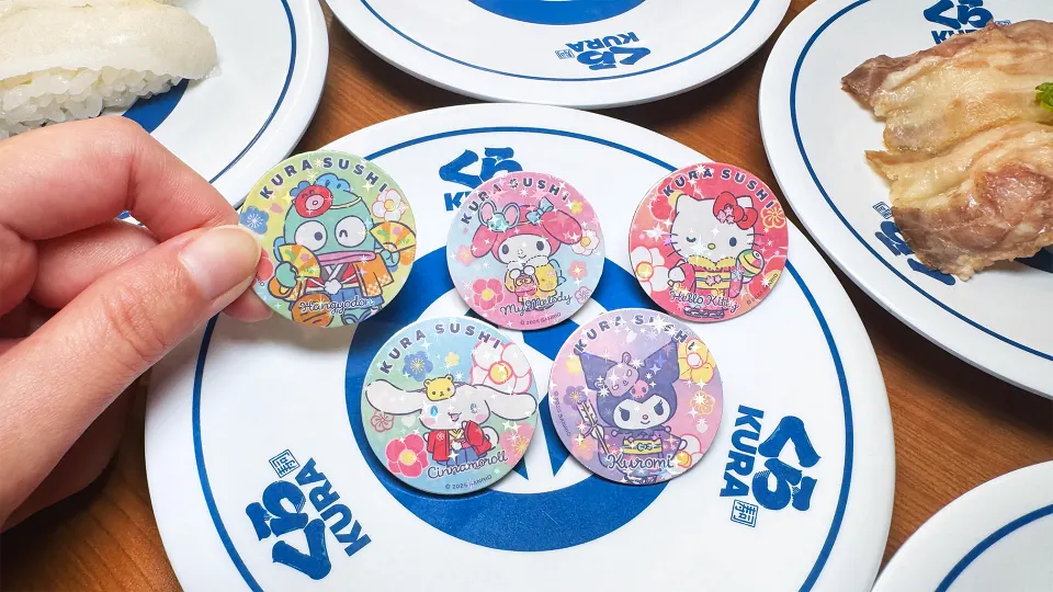 藏壽司 x 三麗鷗家族扭蛋 閃亮磁鐵