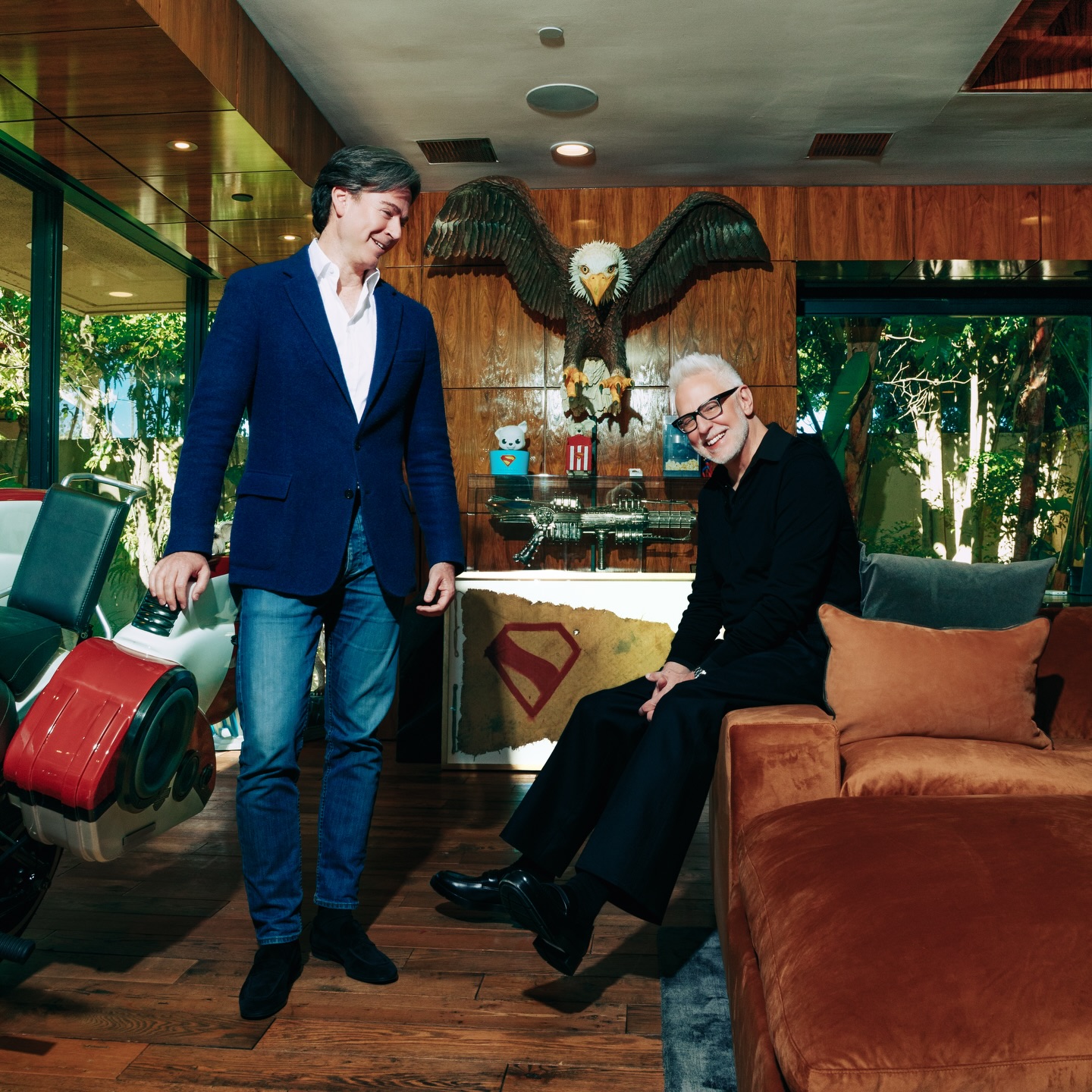 DC Studios 共同執行長 James Gunn 與 Peter Safran。