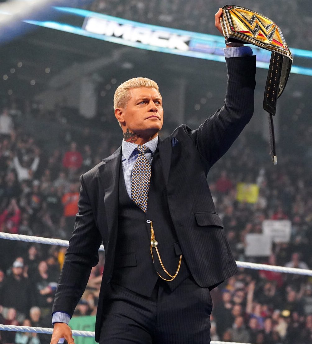 現任 WWE 冠軍 Cody Rhodes。