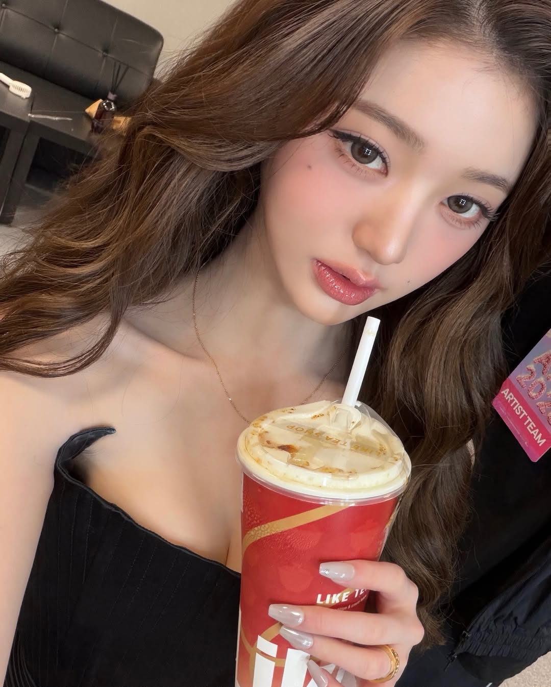 是真愛！張員瑛再曬AAA第三杯手搖飲 老賴茶棧 烤糖奶蓋