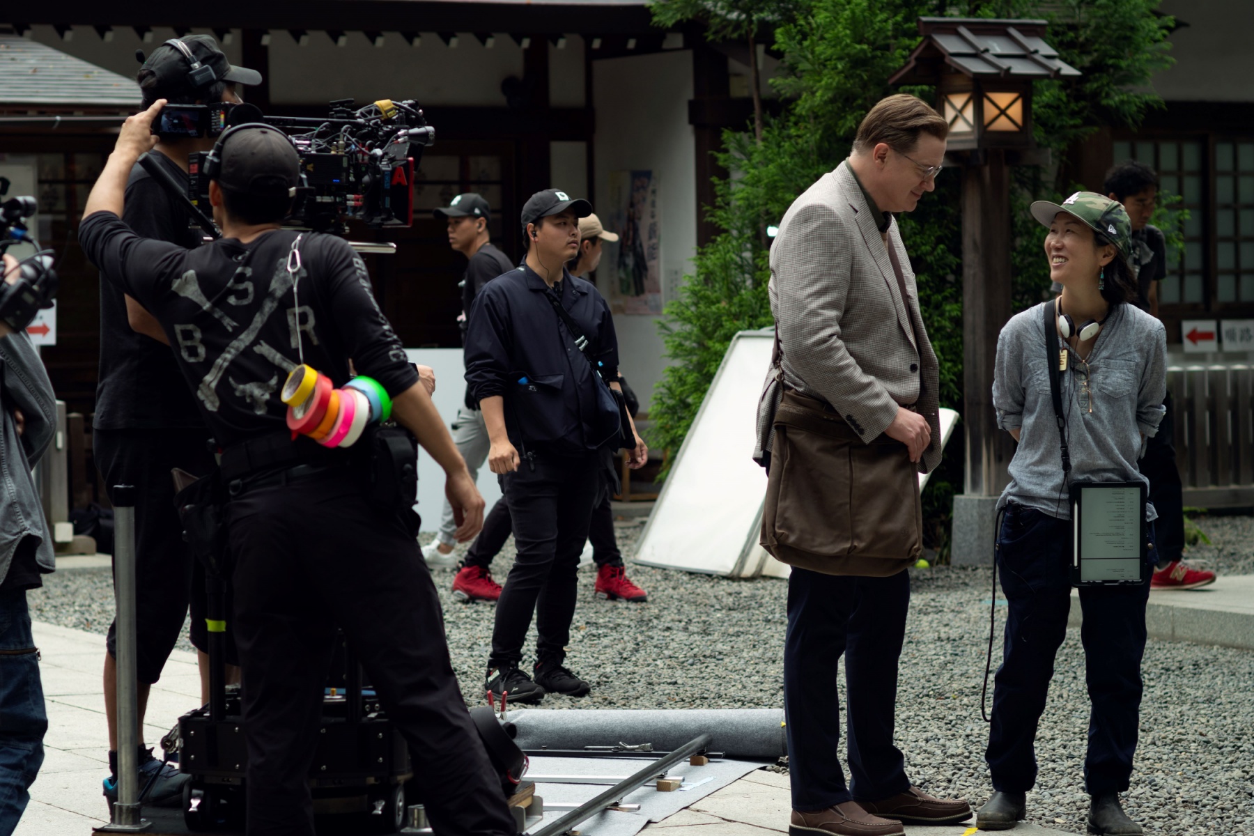 導演宮崎光代與布蘭登·費雪。