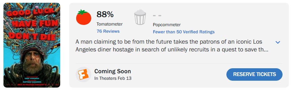 《團戰之夜》爛番茄指數出爐