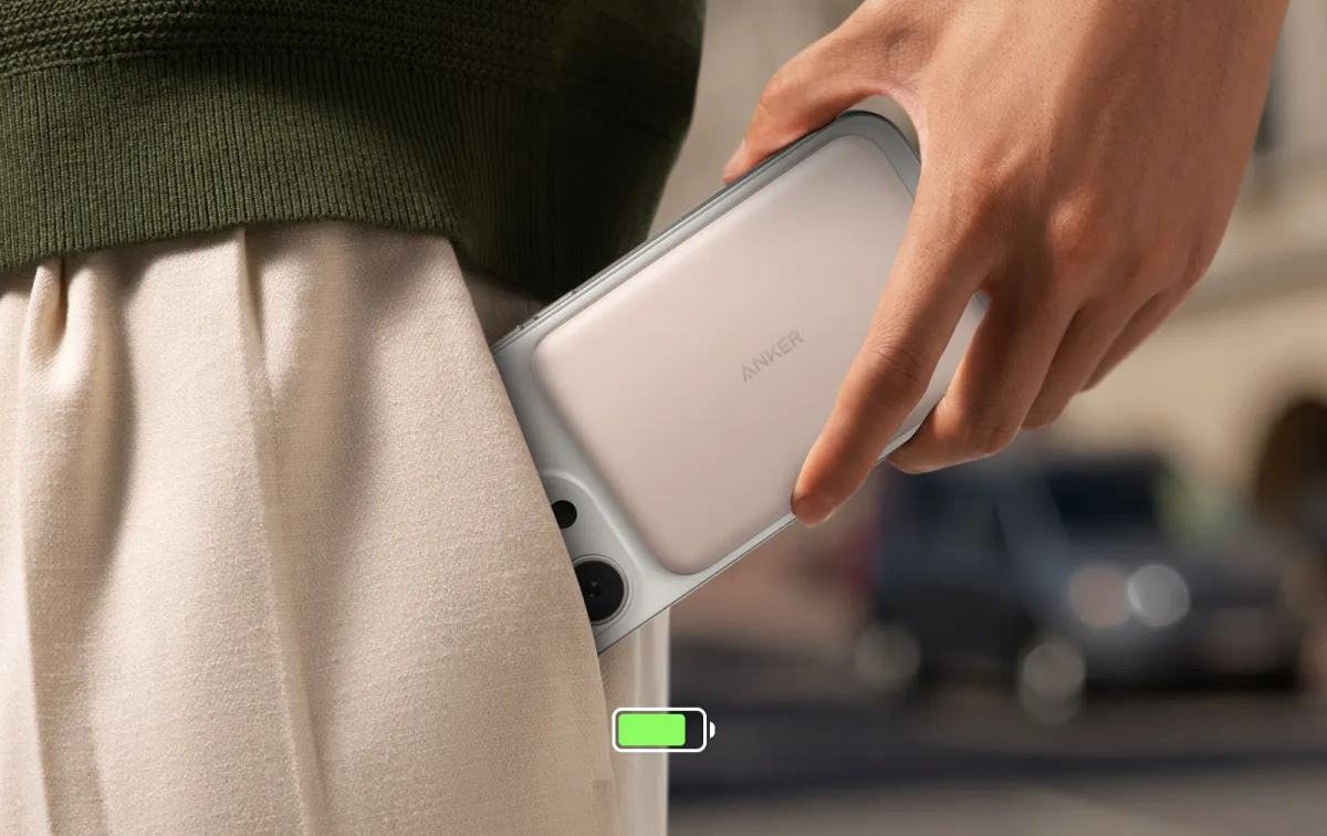 ANKER A1665 超薄磁吸行動電源,主打輕便好攜帶