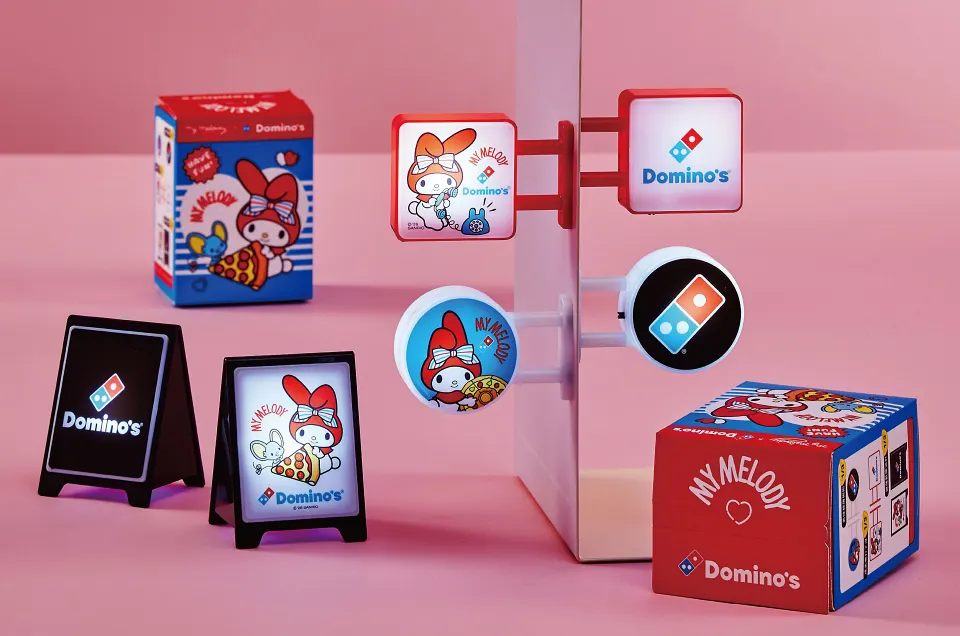 達美樂推出美樂蒂限量聯名閃耀迷你招牌燈盲盒,三款造型隨機解鎖!數量有限,美樂蒂粉絲必收!