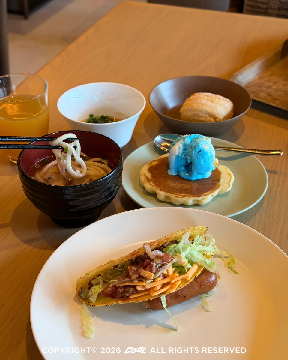 宮古島希爾頓渡假村的早餐自助餐使用了不少宮古島在地食材