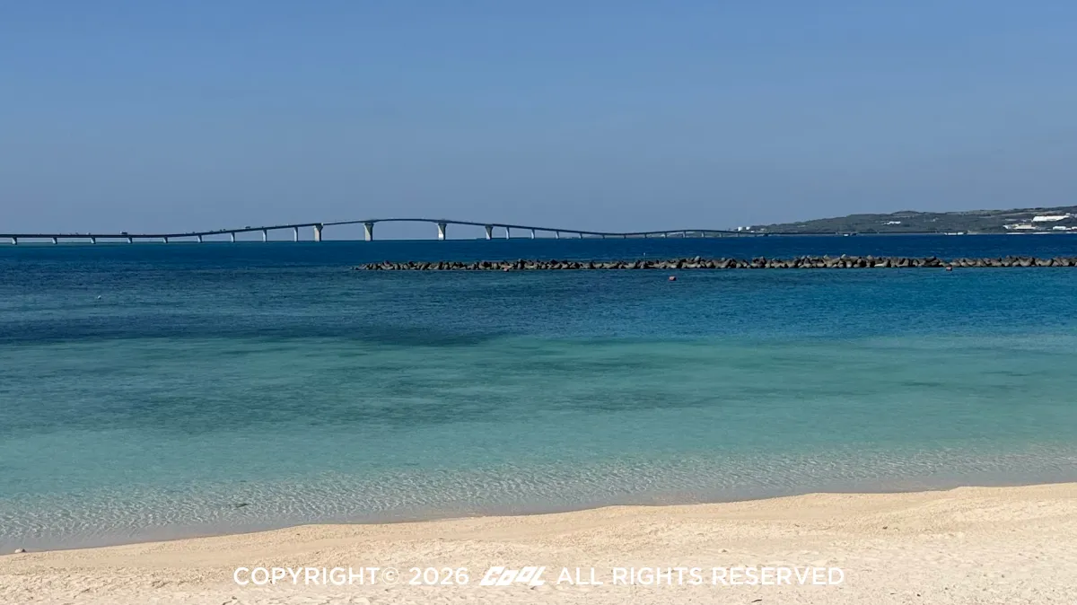 宮古島的「宮古藍」海域透明度極高。