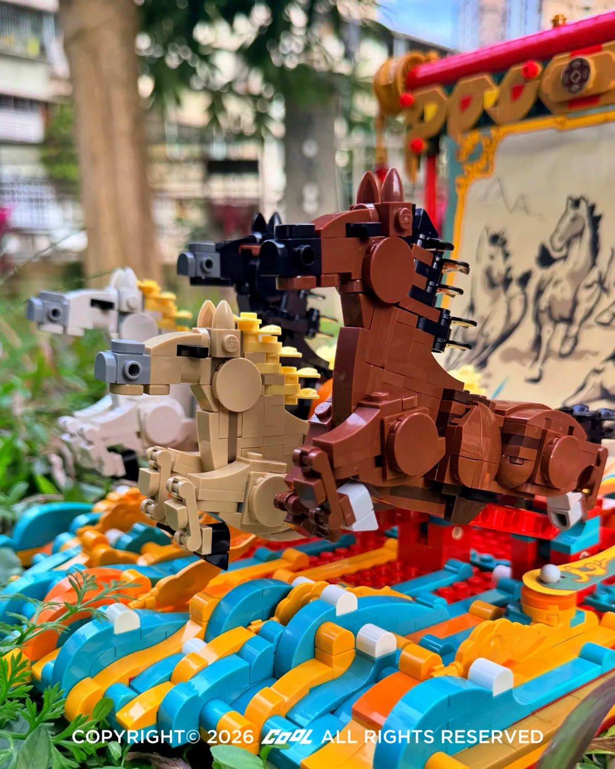 樂高 80119駿馬奔騰圖 盒組｜ 8 匹駿馬拼出馬到成功