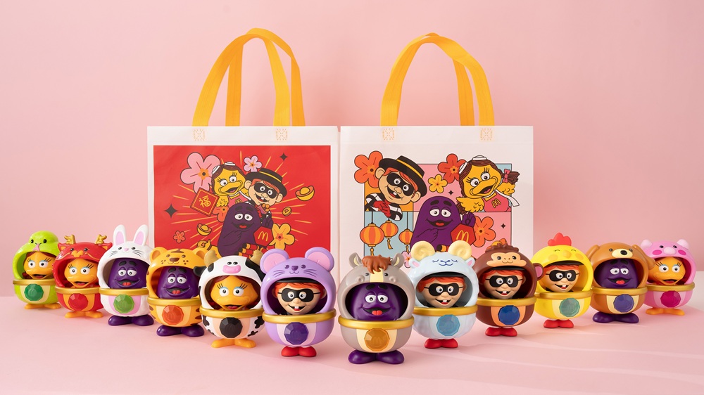 麥當勞「好朋友新春變裝秀」12生肖公仔俏皮亮相