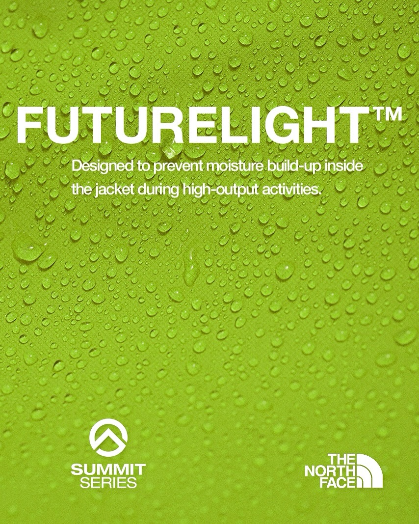 The North Face 專屬 FUTURELIGHT™ 防水透氣膜
